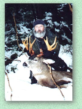Johnnie Laird with a huge Prince of Wales buck
